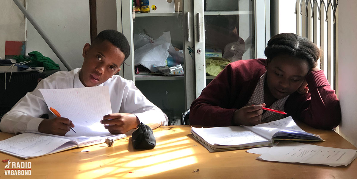 Kids in Vulamasango studying.