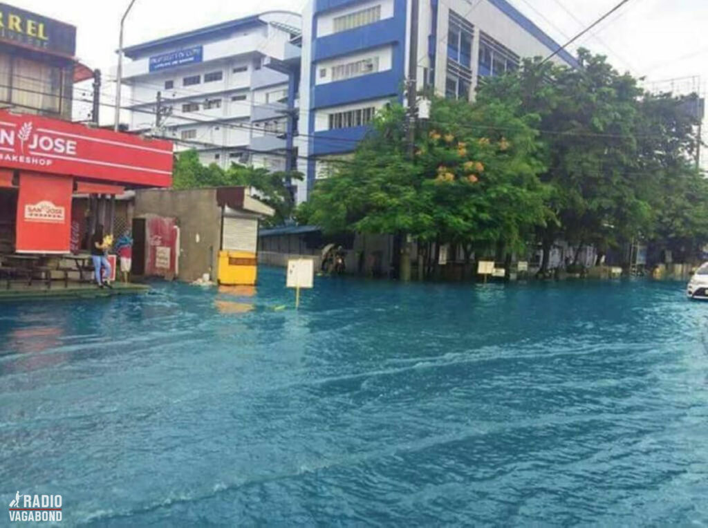 This was the road after a bit of rain.