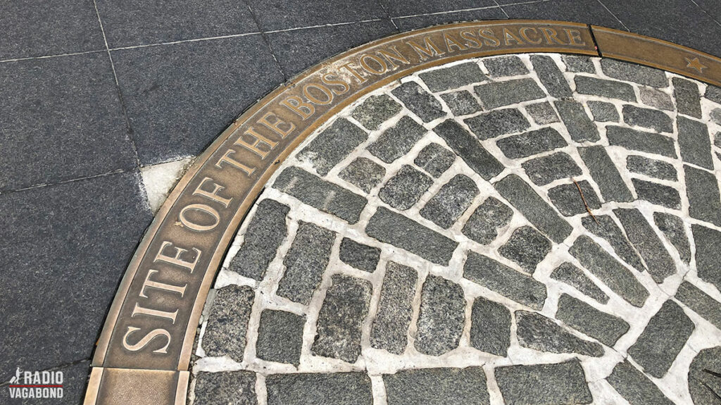 Old State House is at the place of the Boston Massacre