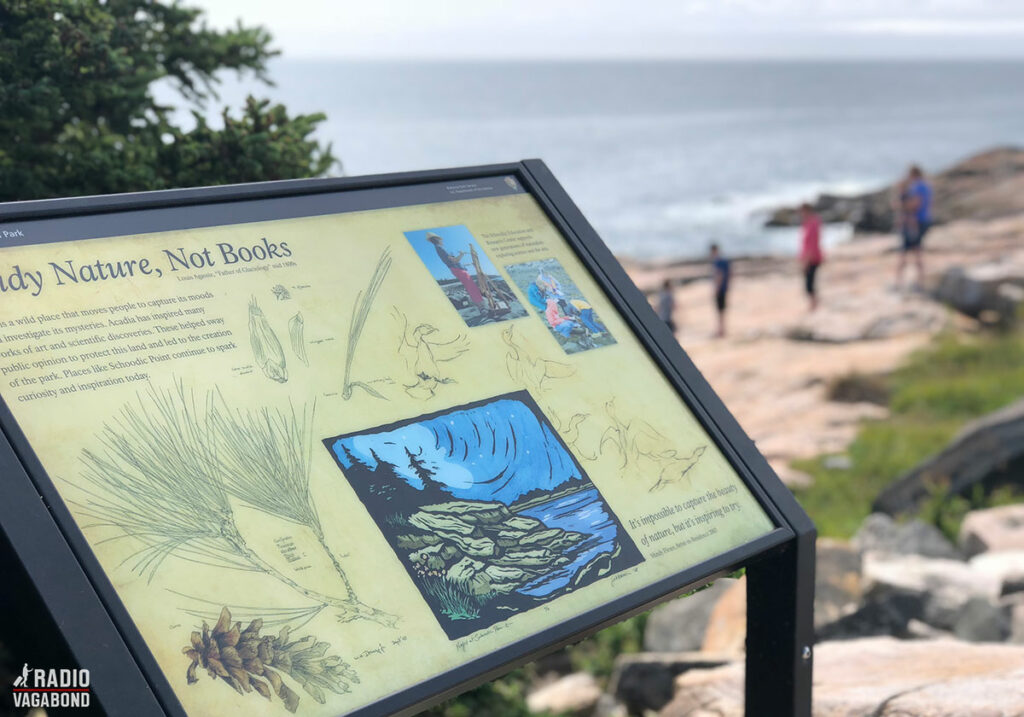 Sign in Acadia National park: "Study nature – not books"