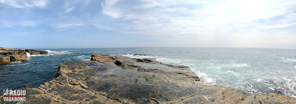 Wonderful view of the ocean in Acadia National Park, Maine