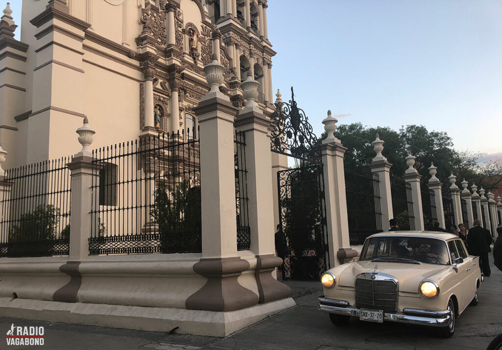 There's a wedding in process as we pass the church