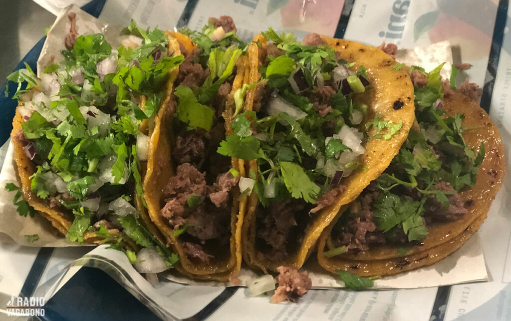 When you're in Mexico try some Mexican tacos – different and so much better that what we know as tacos.