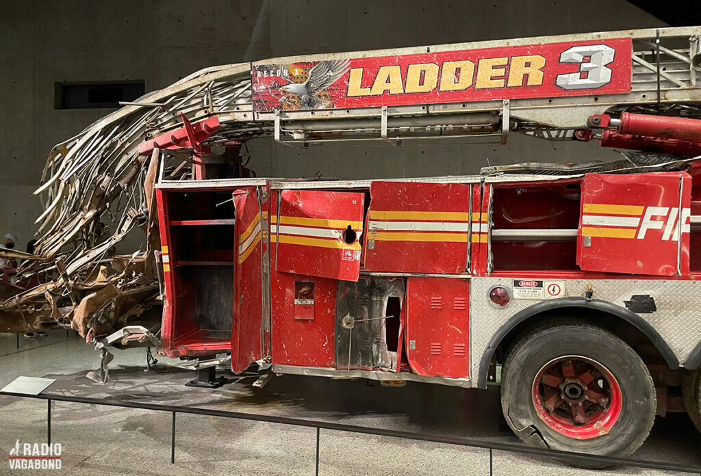 Inside the museum you can find a firetruck from Ladder 3 that was destroyed when the buildings collapsed.