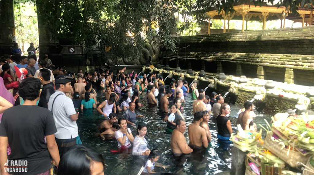 There are 14 different water streams at Tirta Empul, and each has a different function.