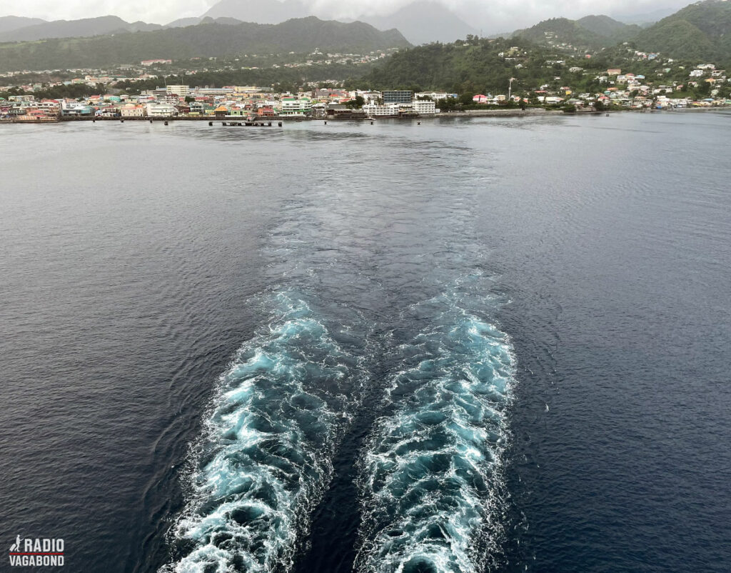 Last view of Dominica as we're leaving, Roseau