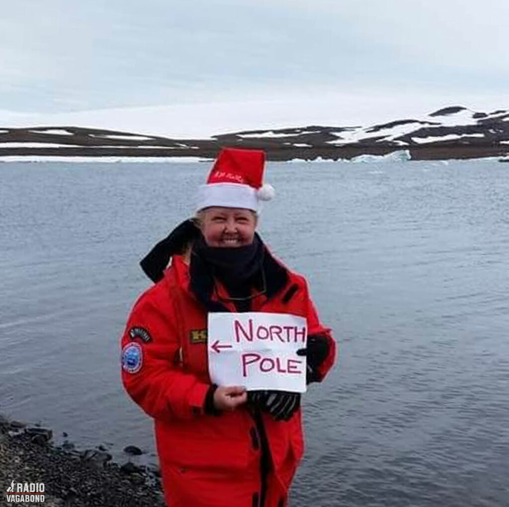 Cynthia in the Russian High Arctic (North Pole) in Franz Josef Land