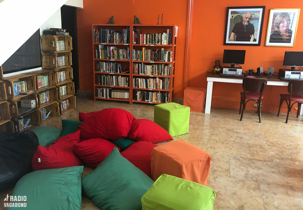 Famous Brazilian author Paolo Cohelo donated his villa, which is now part of the campus and serves as the library.
