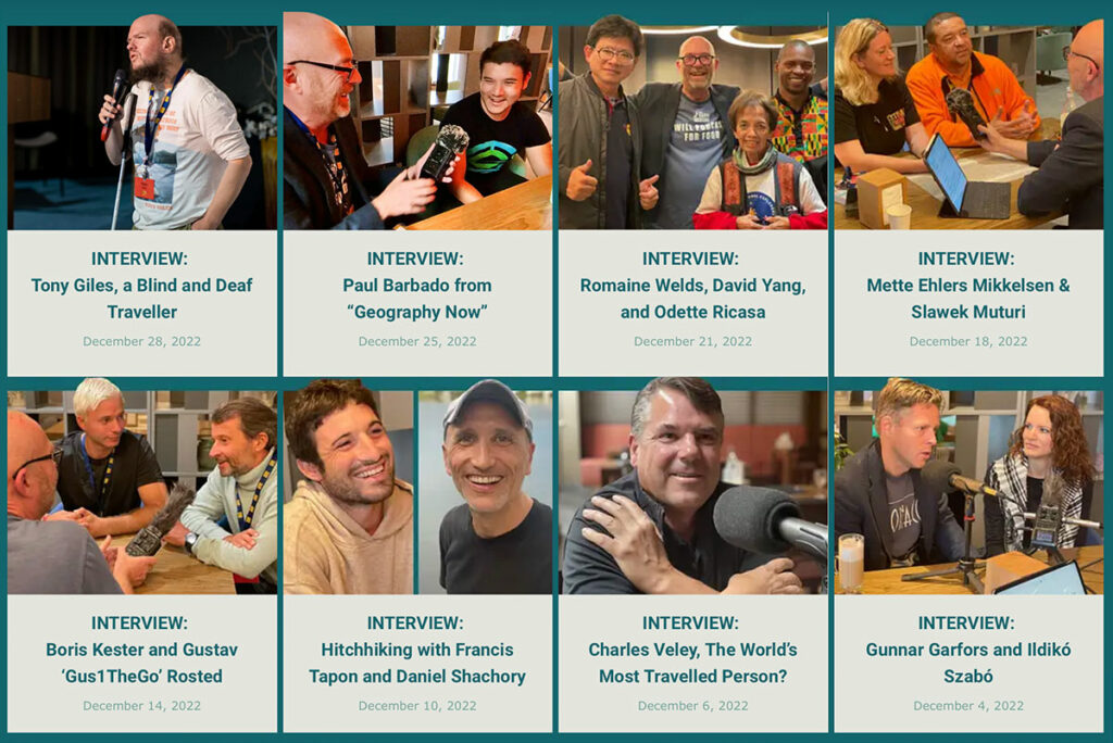 I also did a lot of interviews at the first Extraordinary Travel Festival